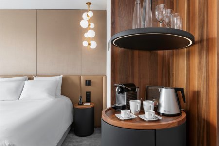 Junior Suite with a view of the city - with a double bed and a pull-out sofa